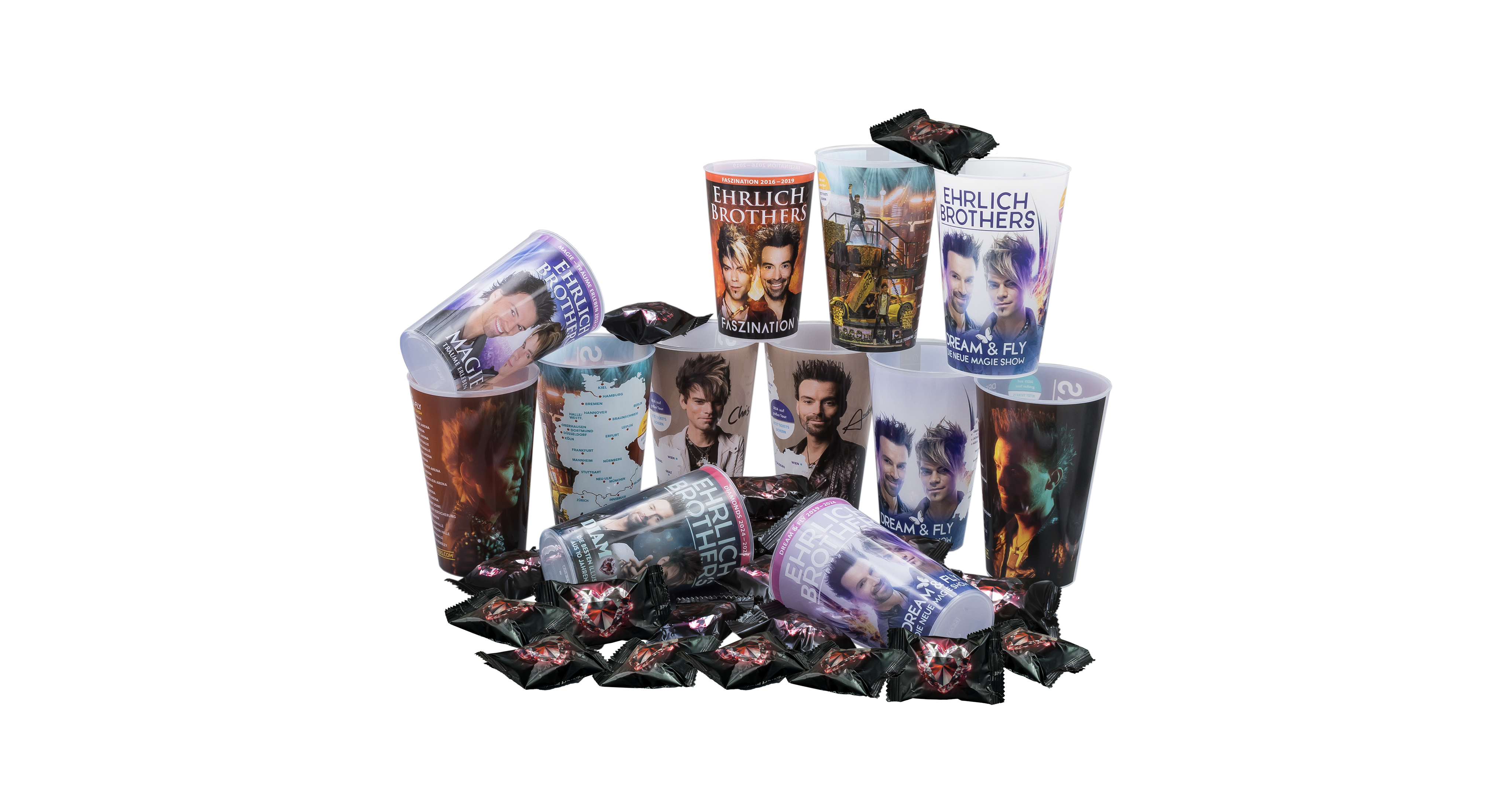 Ehrlich Brothers Movie 12er-Set Becher-Set 2025 – Standbild
